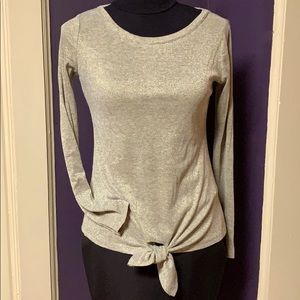 Shimmer fitted tie bottom top xs